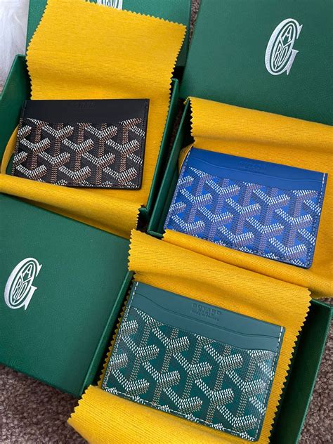 goyard blue cardholder|Goyard cardholder price.